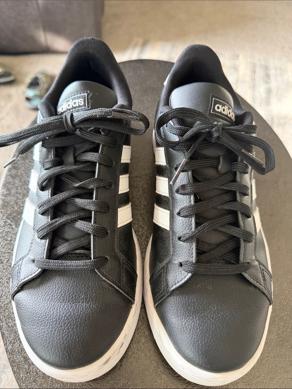adidas Black & White Women’s Classic Court Sneakers